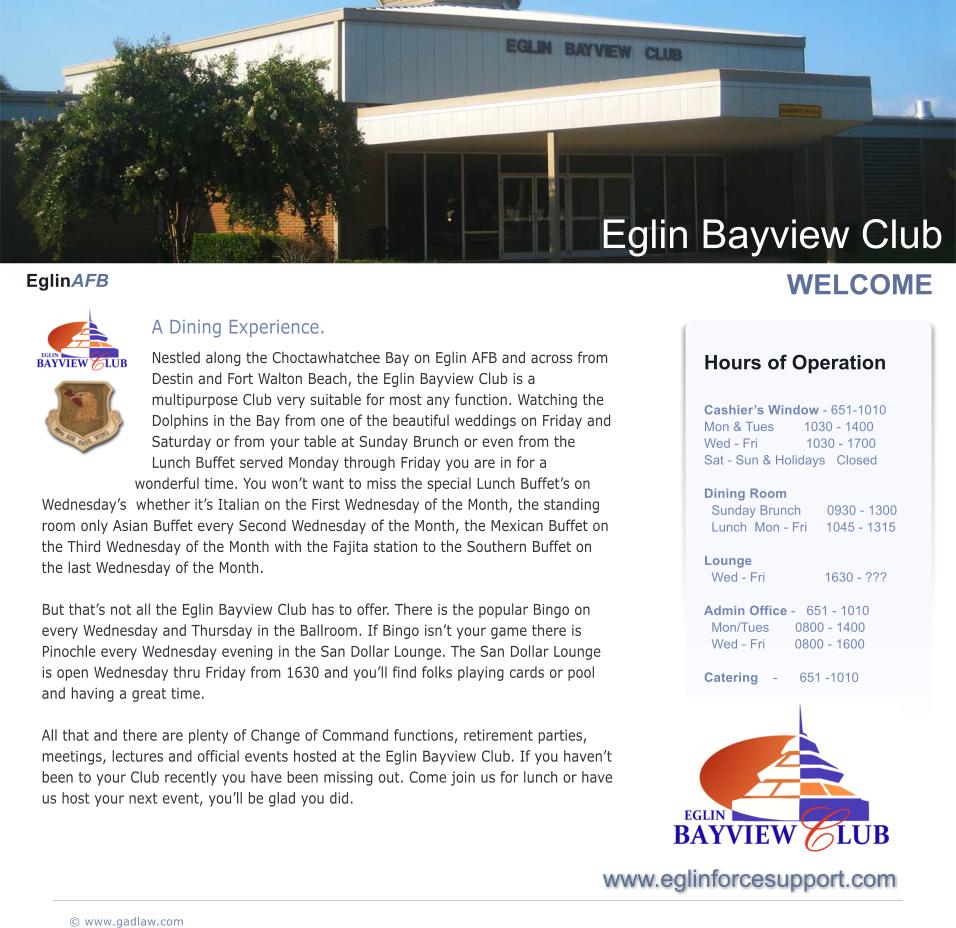Eglin Bayview Club
